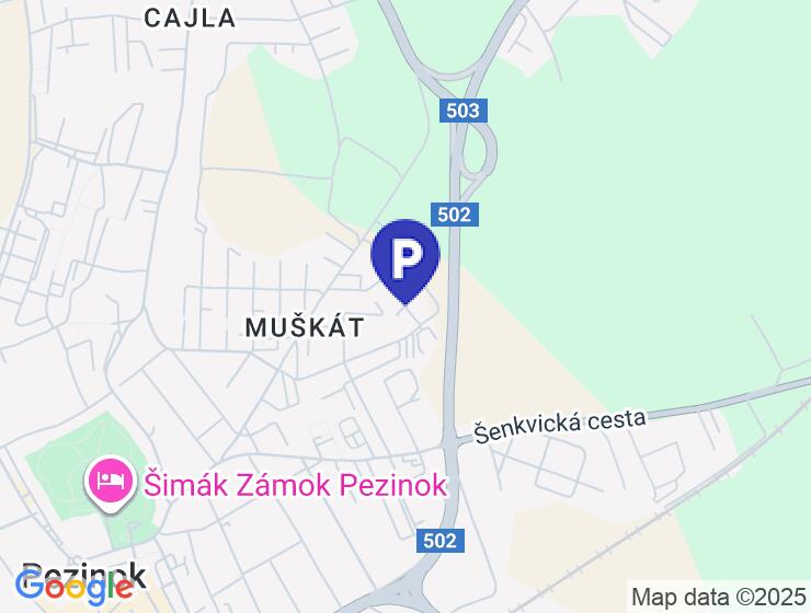 Prenájom veľkej garáže na Muškátovej ulici v Pezinku