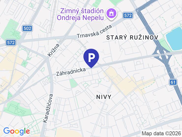 Prenájom vnútorného garážového státia v automatickom parkovacom dome na Záhradníckej