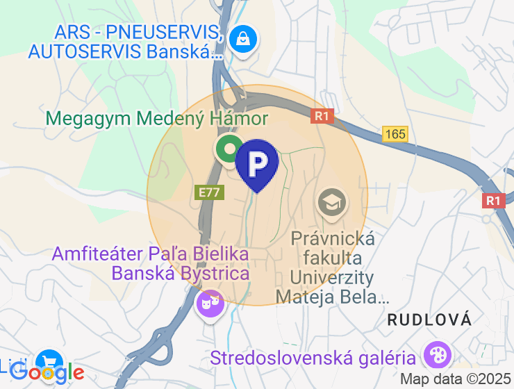 Prenájom vnútorného garážového státia v Banskej Bystrici