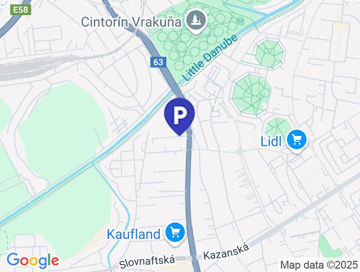 Prenájom vnútorného parkovacieho miesta v Bratislave na Špaldovej ulici
