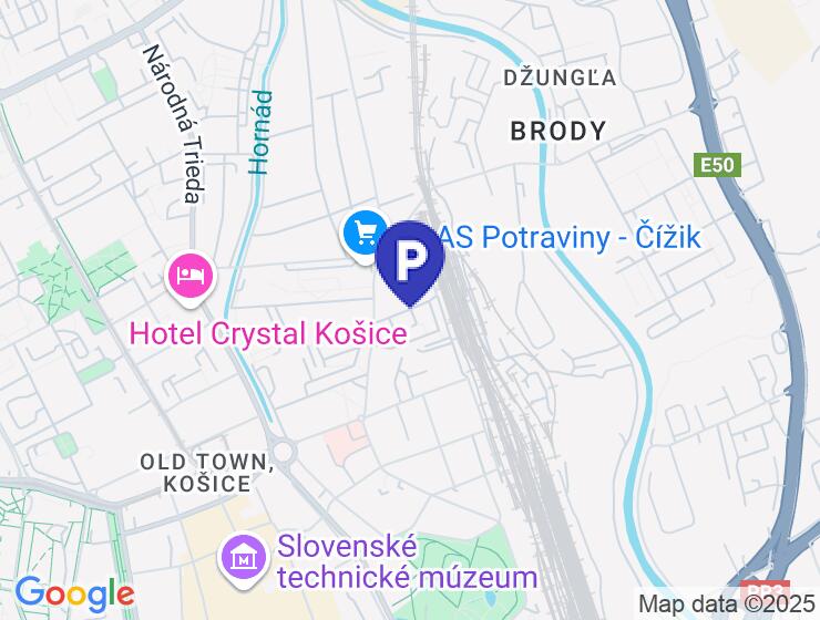 Prenájom vnútorného parkovacieho miesta v Košiciach