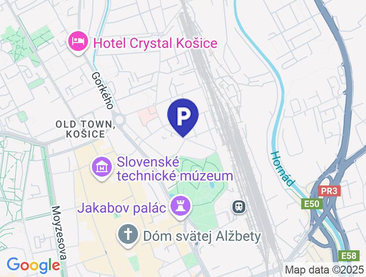 Prenájom vnútorného parkovacieho miesta v Rezidencii Park, Košice