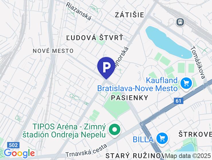 Prenájom vnútorného parkovacieho státia s nabíjaním - III Veže, Bajkalská, BA