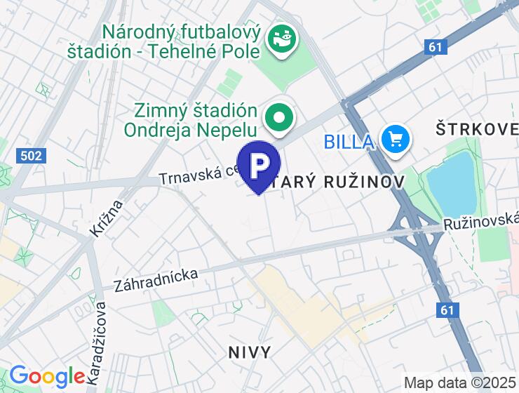Prenájom vnútorného parkovacieho státia v Jégého aleji 8, Ružinov