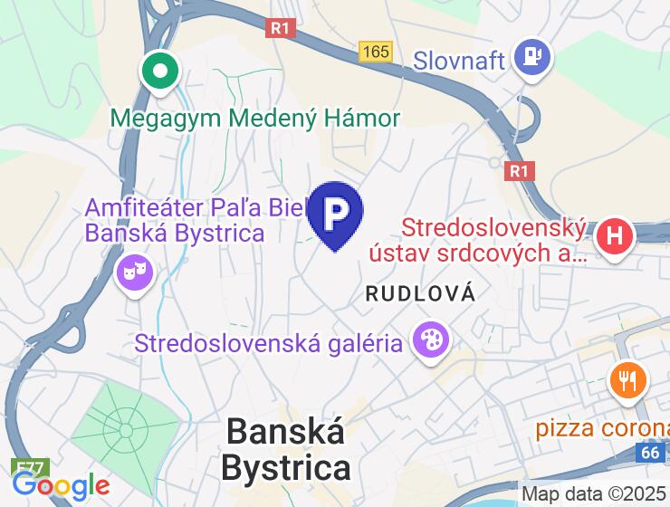 Prenájom vonkajších parkovacích miest na Komenského ulici, BB