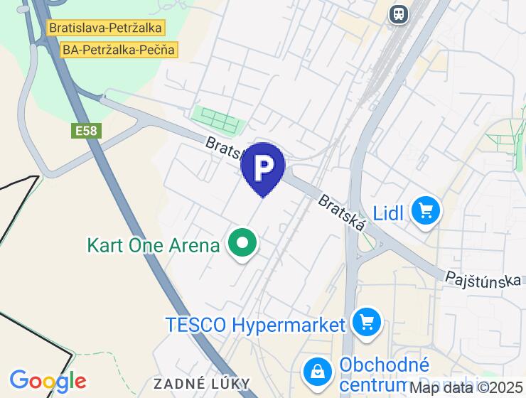 Prenájom vonkajšieho parkovacieho miesta na Kopčianskej
