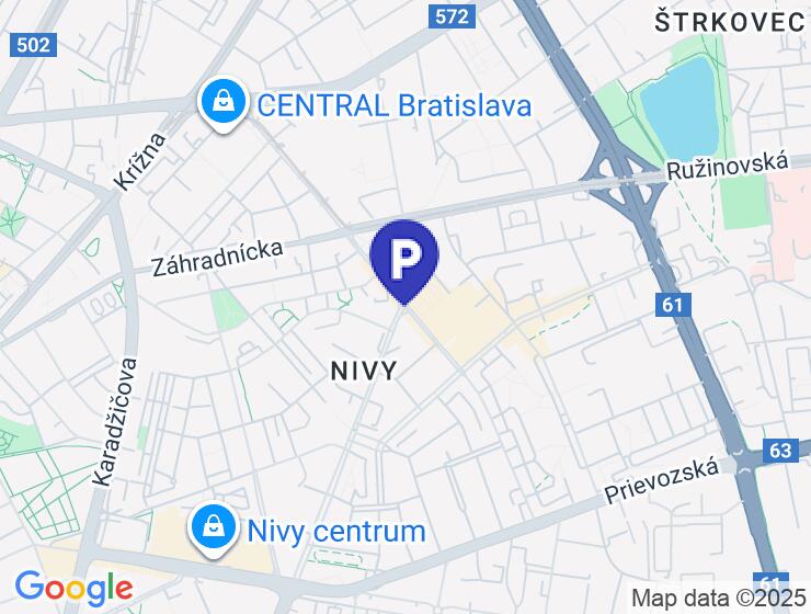 Prenájom vonkajšieho parkovacieho miesta na Miletičovej 5