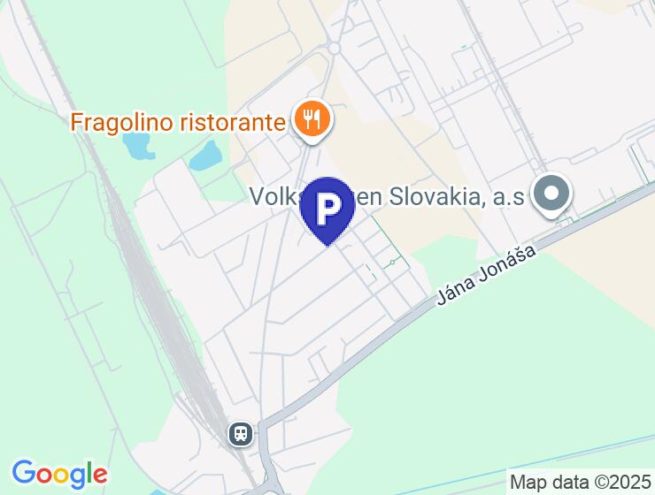 Prenájom vonkajšieho parkovacieho miesta pri novostavbe Amber