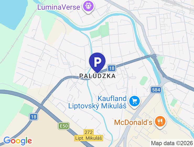 Prenájom vonkajšieho parkovacieho miesta v Liptovskom Mikuláši