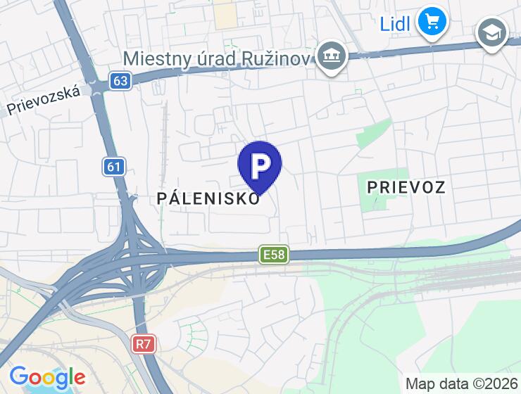 Prenájom vonkajšieho parkovacieho miesta v Nuppu
