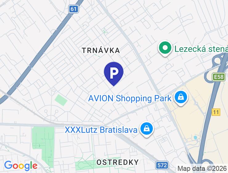 Prenájom vonkajšieho parkovacieho miesta v Ružinove