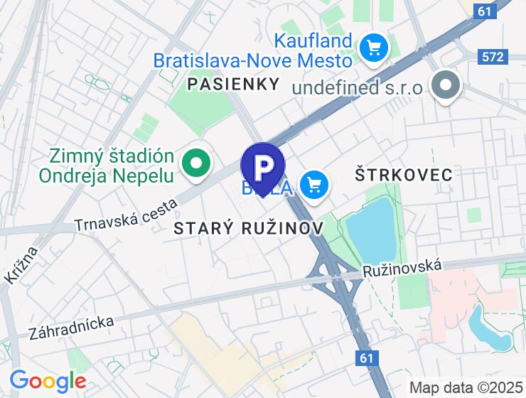 Prenájom vonkajšieho parkovacieho státia na Ondavskej ulici, BA II