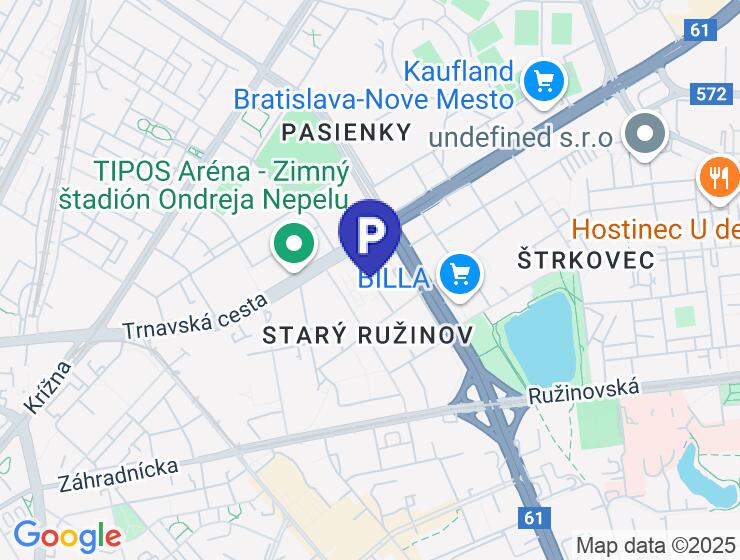 Prenájom vonkajšieho parkovacieho státia na Ondavskej ulici