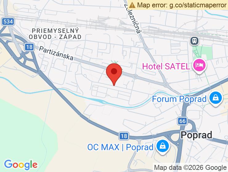 Prenájom vonkajšieho parkovacieho státia v Poprade - 12 m2