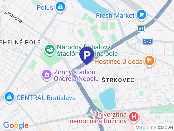 Prenajom vonkajsieho parkovacieho statia (za rampou)