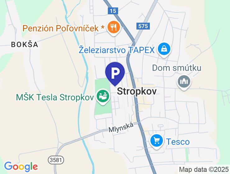 Priestranná garáž s elektrinou na predaj v Stropkove