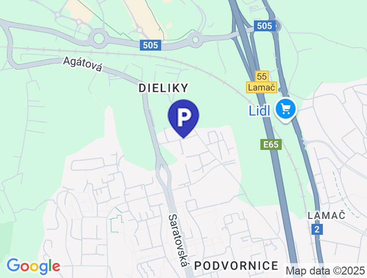 Priestranné garážové státie na predaj v Dúbravke