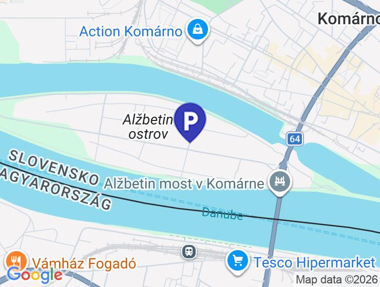 Priestranné parkovacie miesto na prenájom na Alžbetinom ostrove