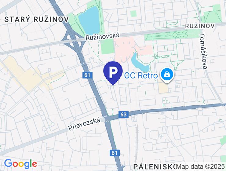 Ružinov - Garáž na prenájom s elektrickým pripojením