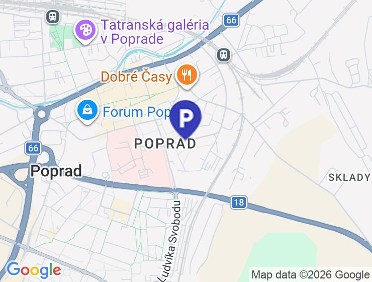 Samostatná garáž na prenájom v Poprade