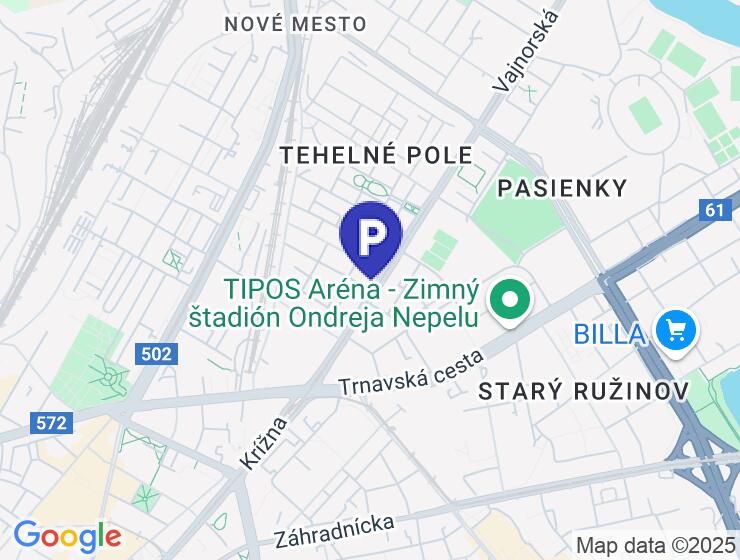 Samostatná garáž v garážovom dome polyfunkčnej budovy Vajnorská 21