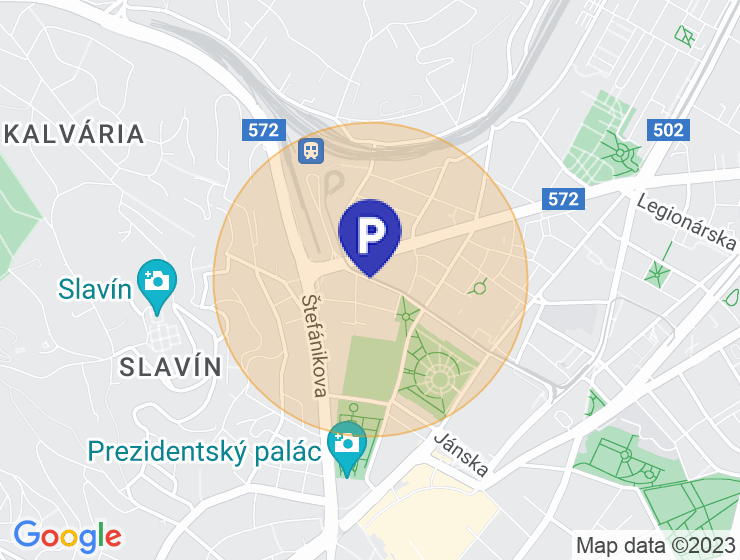 Hľadám parking, Štefanovičova, BA