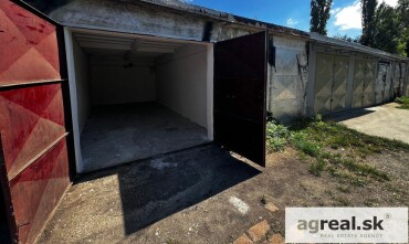 Na predaj garáž v radovej zástavbe na Vyhnianskej ceste, BA III - Nové Mesto