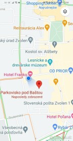 Prenájom parkovacieho miesta v centre mesta za 1,20 EUR/hodina