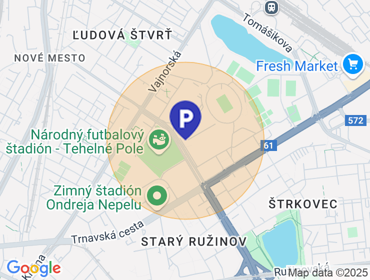 Hladam parkovacie statie - Tri Veze / Tehelne Pole