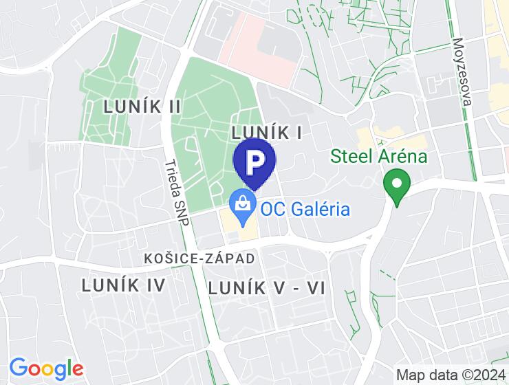 Uzavreté Parkovacie Státie - Košice