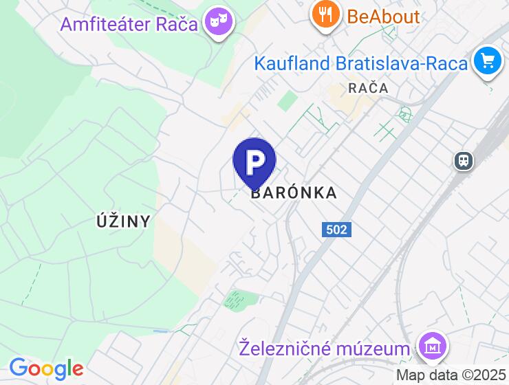 Vonkajšie kryté parkovacie miesto v Rínok Rača