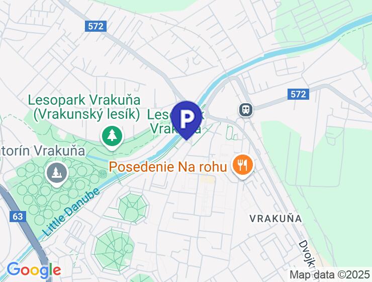 Vonkajšie parkovacie miesto, 13m2, Podunajská ulica