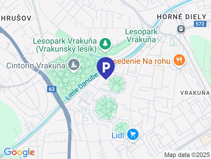 Vonkajšie parkovacie miesto na predaj, 13 m², ul. Podunajská