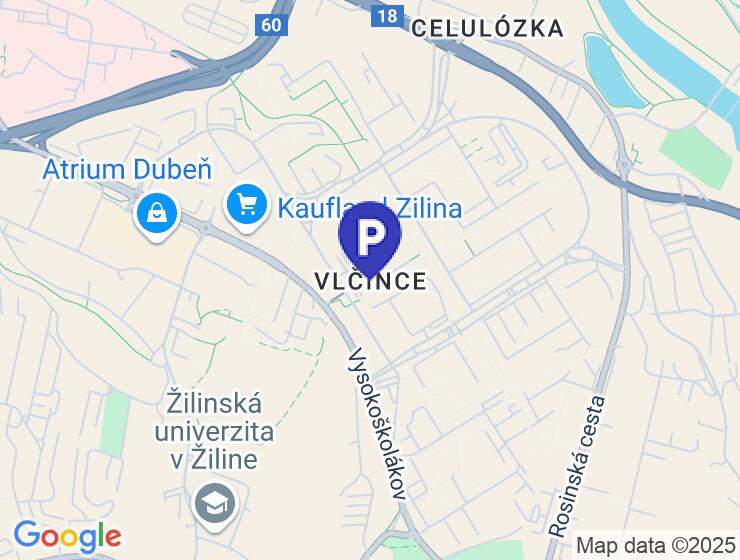 Vonkajšie parkovacie miesto na predaj v The CUBE Žilina