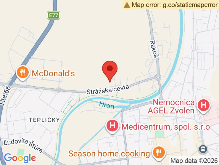 Vonkajšie parkovacie miesto na prenájom pri Rezidencii Hron vo Zvolene