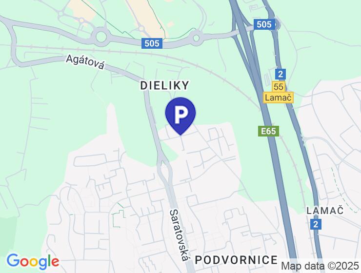 Vonkajšie parkovacie miesto na prenájom v Dúbravke