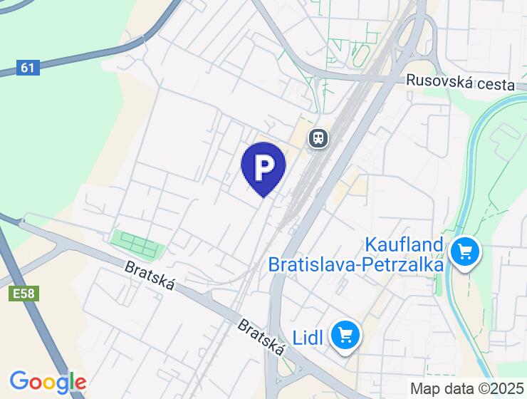 Vonkajšie parkovacie miesto na prenájom v novostavbe Kopčianka