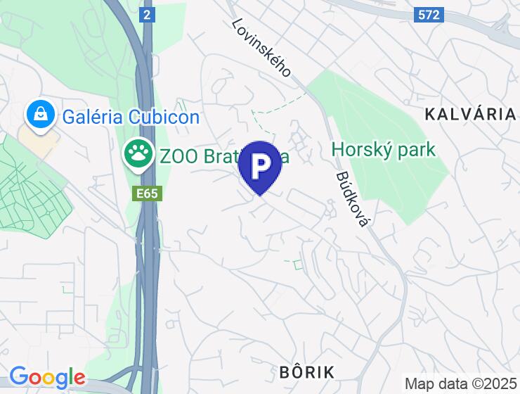 Vonkajšie parkovacie miesto Westhill Park Drotárska