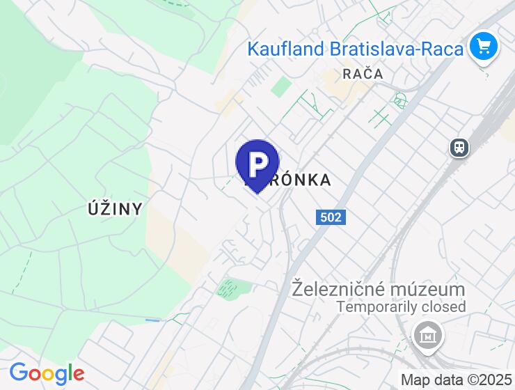 Vonkajšie parkovacie státie na prenájom Bory