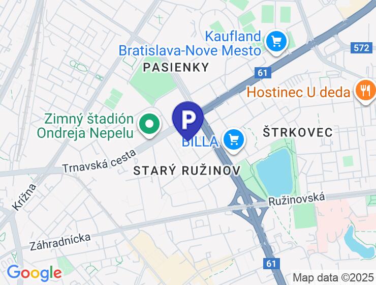 Vonkajšie parkovacie státie na prenájom na Ondavskej ulici