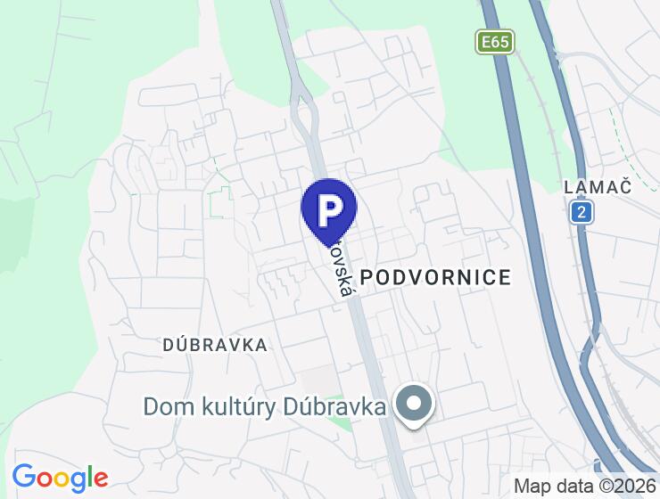 Vonkajšie parkovacie státie na prenájom na ulici Hany Ponickej v Bratislave