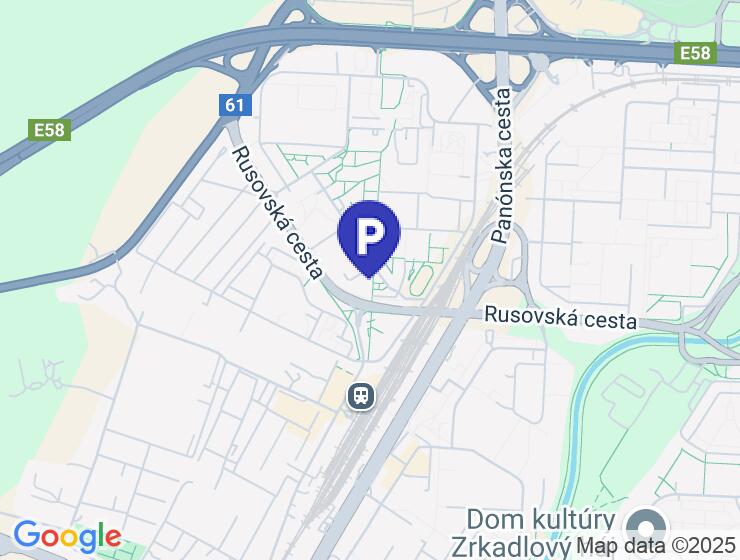 Vonkajšie parkovacie státie na prenájom v Bory Promenáda