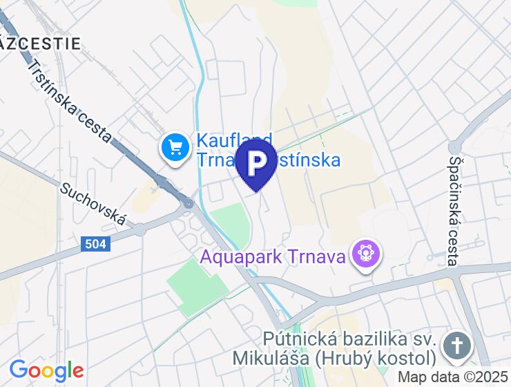 Vonkajšie parkovacie státie na prenájom v Trnave - Cukrovarská