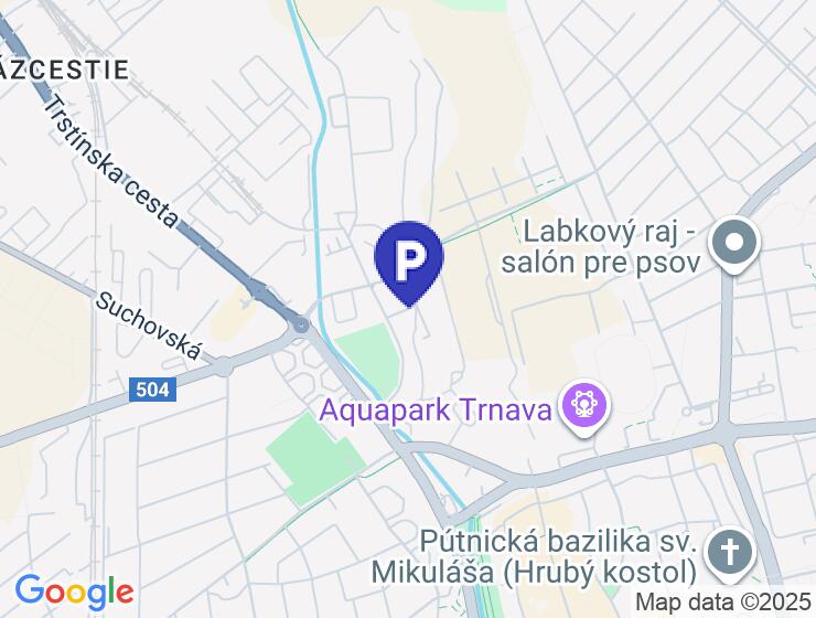 Vonkajšie parkovacie státie na prenájom v Trnave