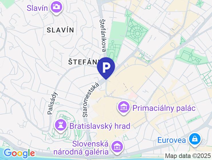 Výhodné parkovacie miesto v Starom meste Bratislavy