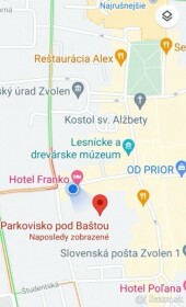 Prenájom parkovacieho miesta v centre mesta s monitorovaním