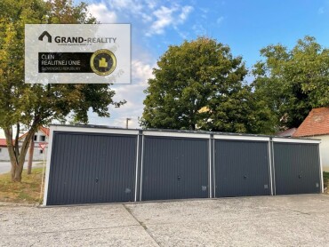 Na predaj nová garáž s elektrinou v Skalici