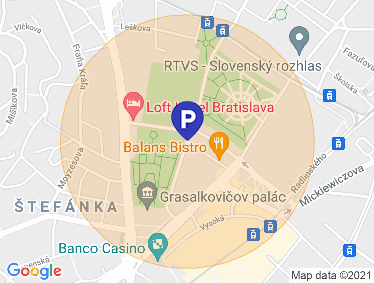 Zaujem o parkovacie statie v okoli Kollarovho namestia