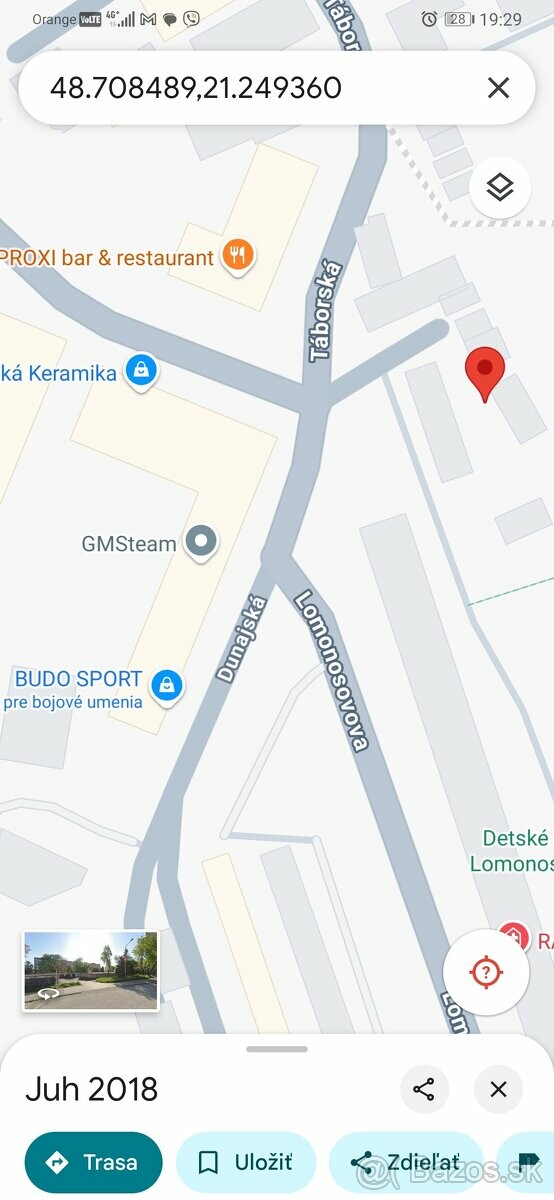 Garáž na prenájom na Lomonosovovej ulici s elektrinou