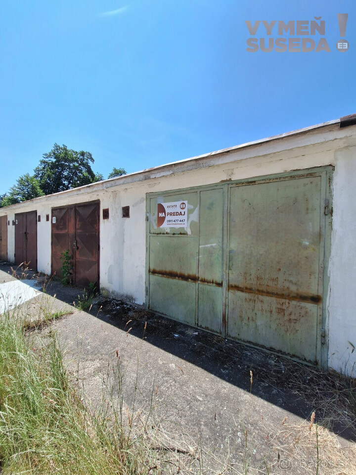 Na predaj murovaná garáž 22,75 m² na Kúpeľnej ulici v Stupave